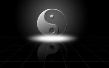обоя 3д, графика, yin, yang, инь, Янь