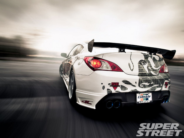 Обои картинки фото 2010, hyundai, genesis, автомобили