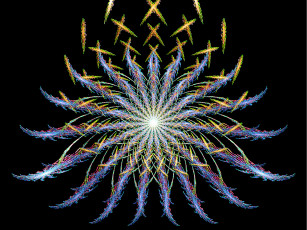 Картинка 3д графика fractal фракталы абстракция