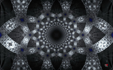 Картинка 3д графика fractal фракталы фрактал