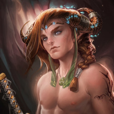 Картинка фэнтези существа арт парень sakimichan