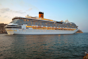 Картинка costa+concordia корабли лайнеры лайнер costa concordia море