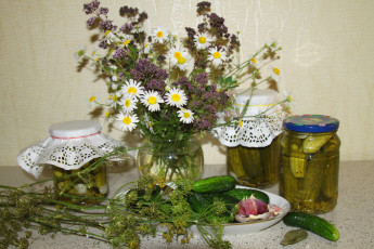 Картинка еда огурцы консервация