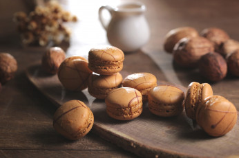 Картинка еда макаруны пирожное