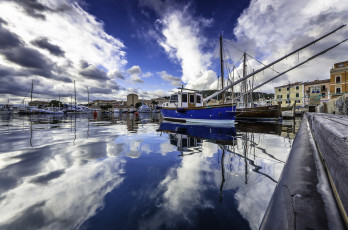 Картинка корабли порты+ +причалы гавань суда причал