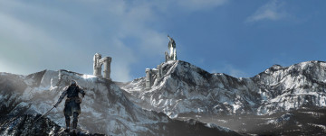 Картинка видео+игры ~~~другое~~~ skyrim север доспехи рыцарь скалы горы