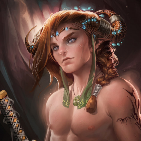 Обои картинки фото фэнтези, существа, арт, парень, sakimichan