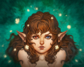 Картинка фэнтези эльфы арт девочка взгляд эльф