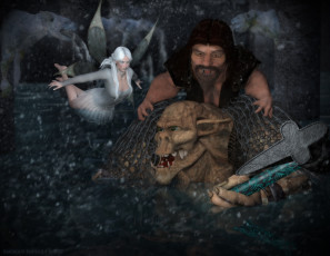 Картинка 3д+графика существа+ creatures троль демон фея