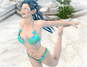 Картинка 3д+графика эльфы+ elves эльфийка взгляд фон