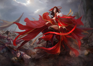 Картинка фэнтези девушки плеть бой девушка арт