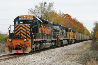 Картинка техника поезда железная дорога рельсы локомотив состав