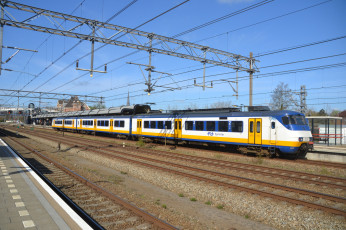 Картинка техника поезда железная дорога рельсы локомотив состав