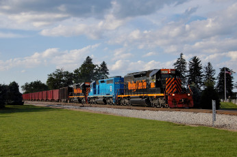 Картинка техника поезда железная дорога рельсы локомотив состав