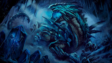 Картинка фэнтези существа арт монстр камни