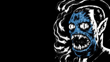 Картинка рисованное комиксы клыки эльф