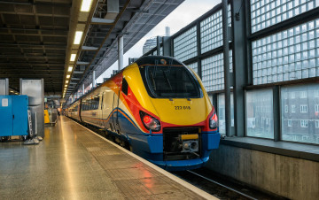 Картинка техника поезда железная дорога рельсы локомотив состав