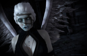 Картинка 3д+графика существа+ creatures демон фон взгляд девушка