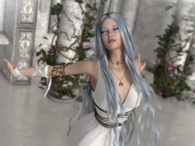 Обои картинки фото 3д графика, люди , people, девушка, фон, взгляд