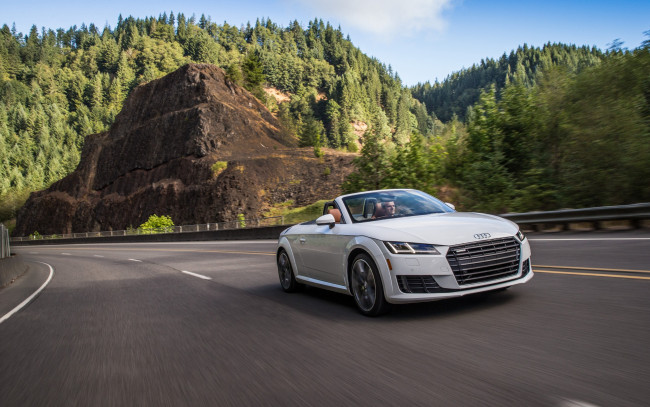 Обои картинки фото автомобили, audi, тт, 2015, ауди, quattro, us-spec, родстер, tfsi, roadster, tt