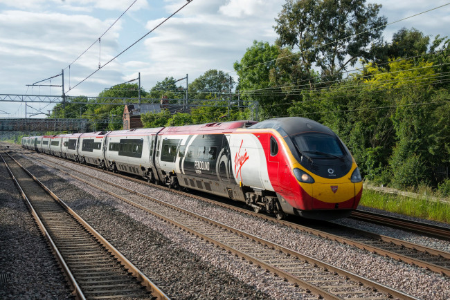 Обои картинки фото техника, поезда, железная, дорога, рельсы, локомотив, состав