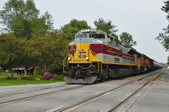 Обои картинки фото техника, поезда, железная, дорога, рельсы, локомотив, состав