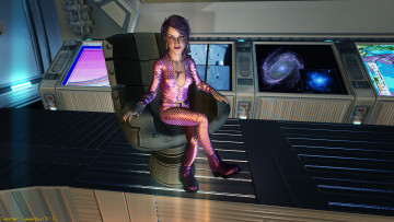 Картинка 3д+графика фантазия+ fantasy фон взгляд девушка