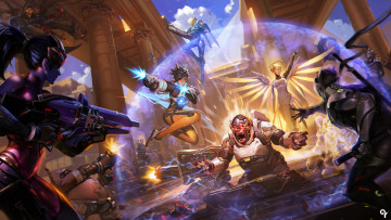 Картинка видео+игры overwatch персонажи