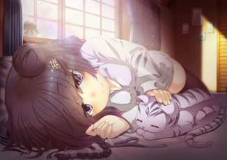 Картинка аниме puzzle+&+dragons haku