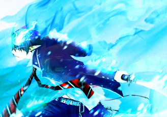 Картинка аниме ao+no+exorcist синий экзорцист