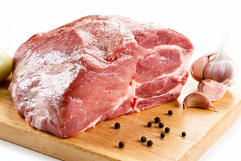 Картинка еда мясные+блюда перец доска чеснок