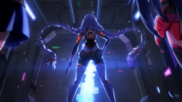 Картинка аниме оружие +техника +технологии benghuai xueyuan