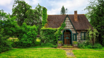 Картинка города -+здания +дома деревья фазенда поляна дом