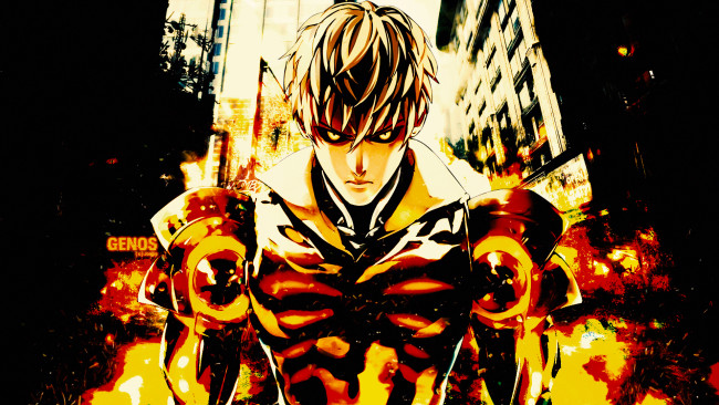 Обои картинки фото аниме, one punch man, генос