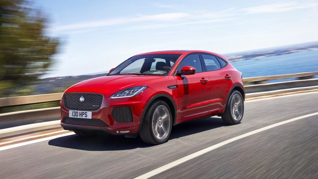 Обои картинки фото jaguar e-pace r dynamic 2018, автомобили, jaguar, dynamic, 2018, r, e-pace