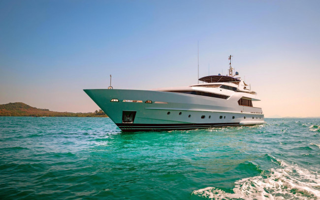 Обои картинки фото корабли, Яхты, море, яхта, пейзаж