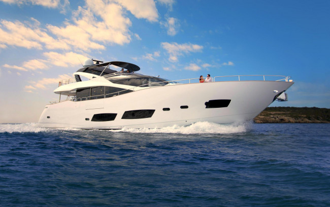 Обои картинки фото корабли, Яхты, море, яхта, пейзаж