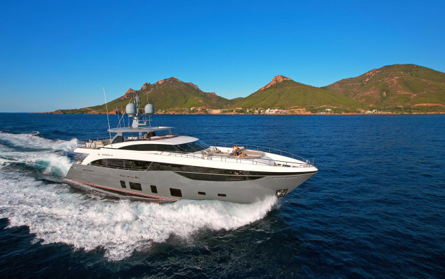 Обои картинки фото корабли, Яхты, пейзаж, яхта, море