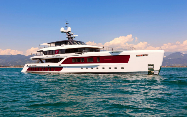 Обои картинки фото корабли, Яхты, волны, вода, океан, море, корабль