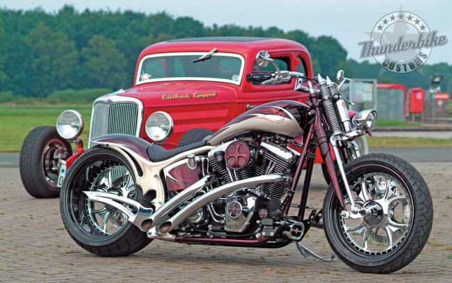 Обои картинки фото мотоциклы, customs, custom