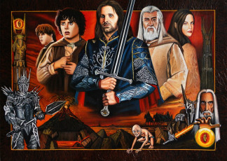 Картинка рисованное кино меч униформа мужчины девушка взгляд фон