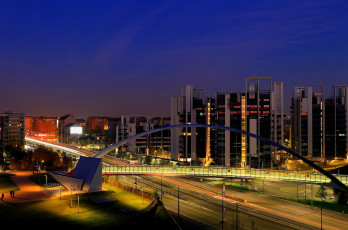 Картинка города милан+ италия милан вечер огни