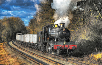 Картинка техника паровозы локомотив состав