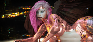 Картинка 3д+графика фантазия+ fantasy фон взгляд девушка