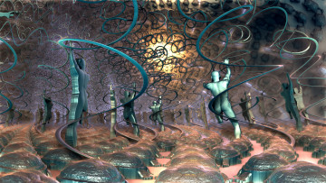 Картинка 3д+графика абстракция+ abstract цвет фон узор