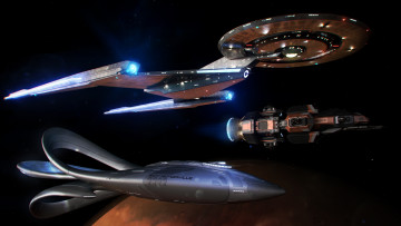 Картинка 3д+графика космические+корабли +звездолеты+ spaceships +starships галактики вселенная полет космический корабль