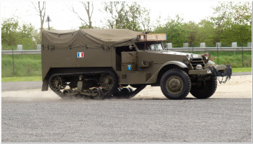 Картинка техника военная+техника half strack normandie ww2 france