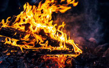 Картинка природа огонь пламя костер
