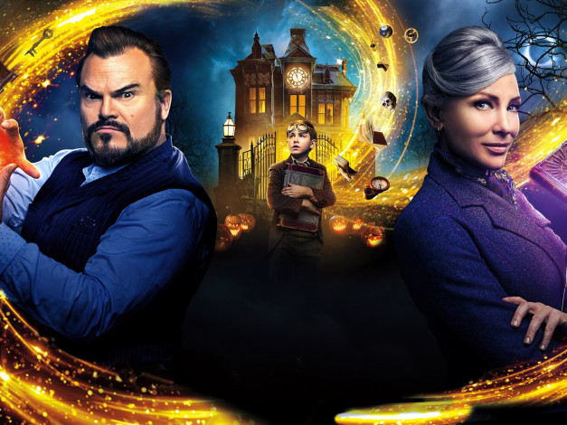 Обои картинки фото кино фильмы, the house with a clock in its walls, коллаж