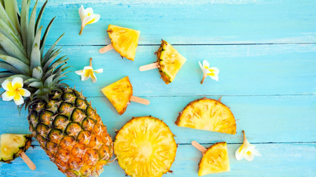 Обои картинки фото еда, ананас